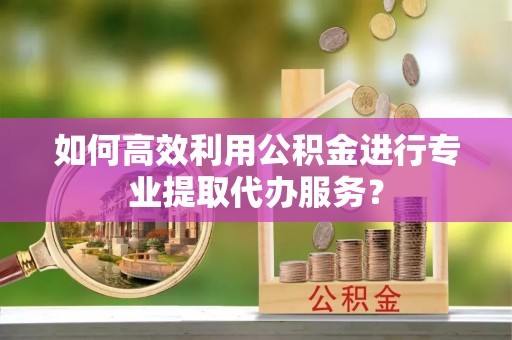 成县如何高效利用公积金进行专业提取代办服务？